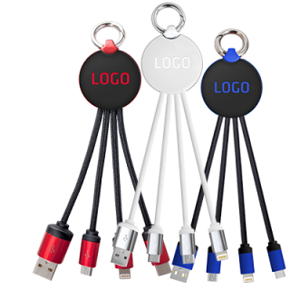 Nabíjecí USB kabel LED 3v1 UC023