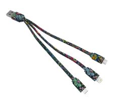 Nabíjecí USB kabel 3v1 s celoplošným potiskem UC024