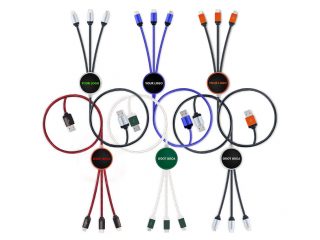 Nabíjecí USB kabel LED 3v1 UC034