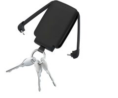 Powerbanka na klíče s LED lampou, 2000 mAh