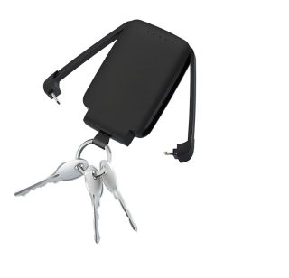 Powerbanka na klíče s LED lampou, 2000 mAh