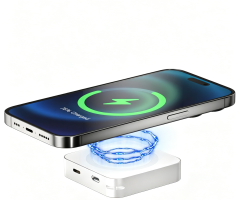 Bezdrátová magnetická powerbanka 3v1 5000mAh